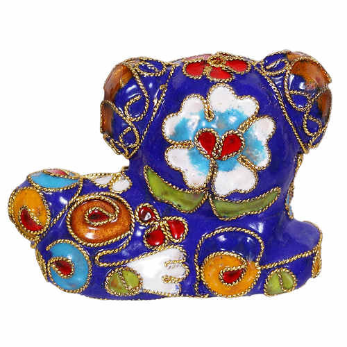 Hund S, Deko, Ziergegenstände, Cloisonne Emaille, Tierfigur,6281